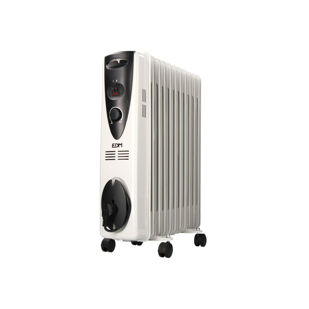 RADIADOR DE ACEITE 2500 W CON 11 ELEMENTOS, 53,5 x 16,5 x 73 cm
