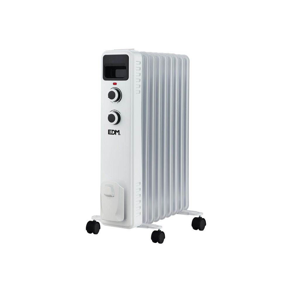 RADIADOR DE ACEITE 2000 W CON 9 ELEMENTOS, 41 x 25 x 60 cm