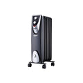 RADIADOR SIN ACEITE 400 / 600 / 1000 W CON 6 ELEMENTOS, MODELO BLACK EDITION, 37 x 24 x 64 cm