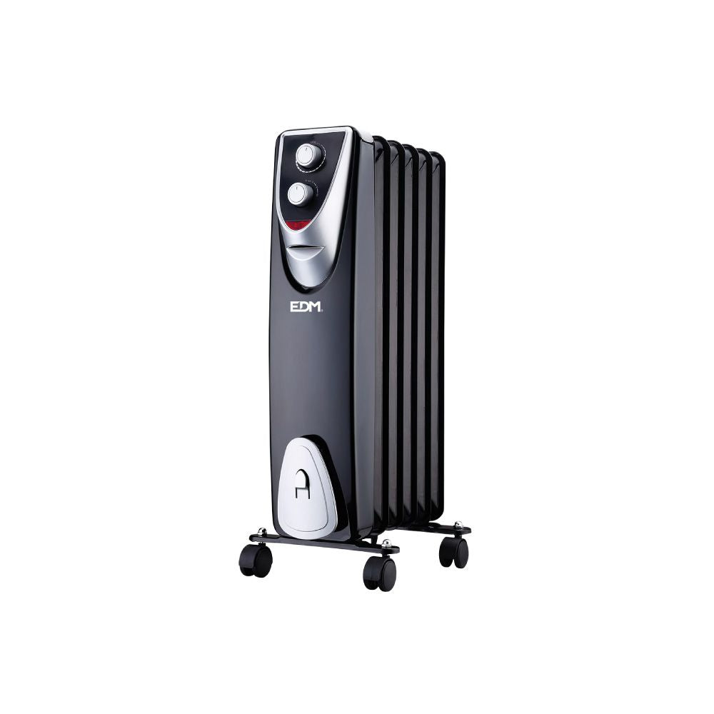 RADIADOR SIN ACEITE 400 / 600 / 1000 W CON 6 ELEMENTOS, MODELO BLACK EDITION, 37 x 24 x 64 cm