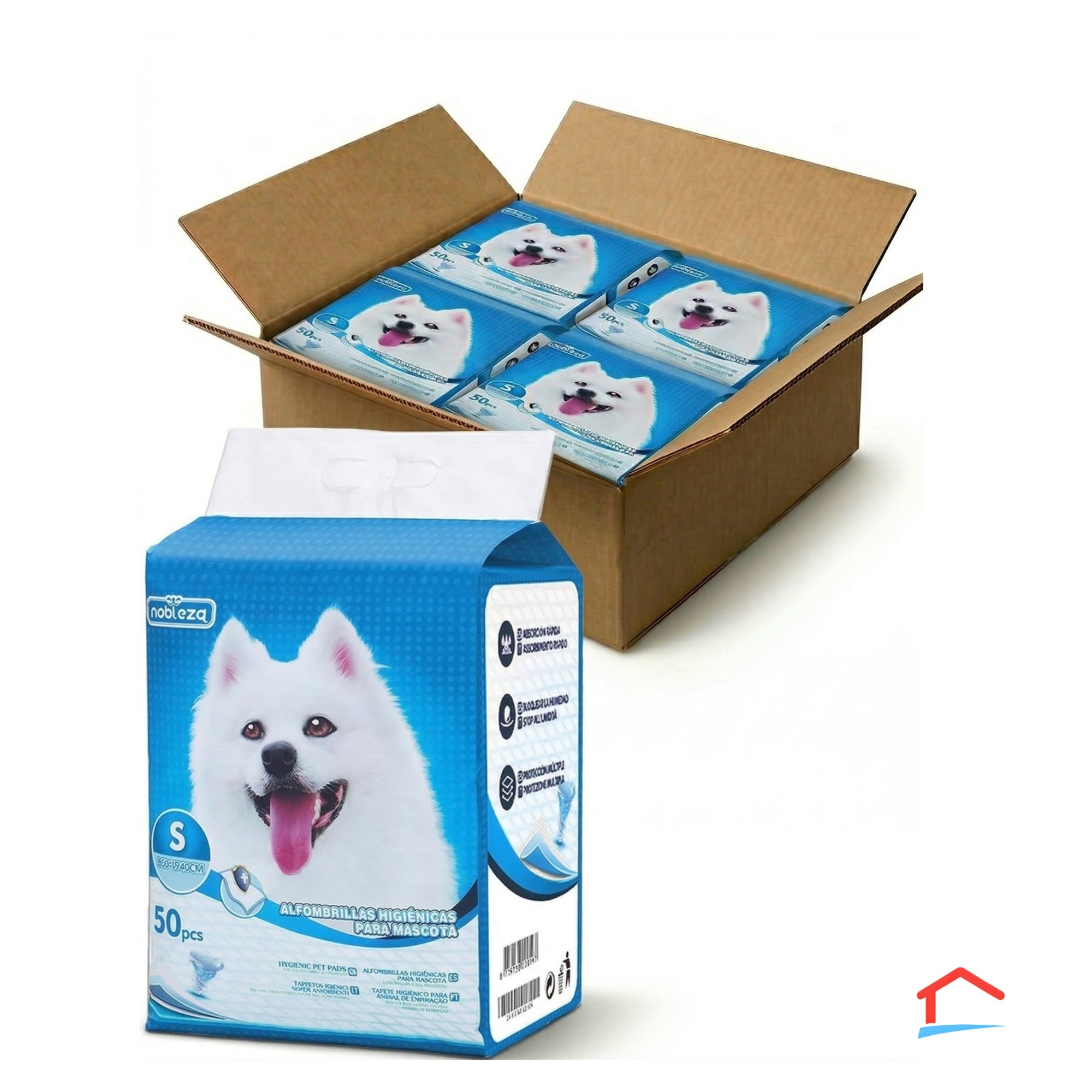 Big Pack - x4 Paq. Empapadores para mascotas Talla S (200uds)
