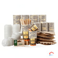 Kit Take Away: 100 Vasos de Café con tapa y 200uds en Complementos