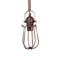 Lámpara techo vintage negra E27 Ø10cm