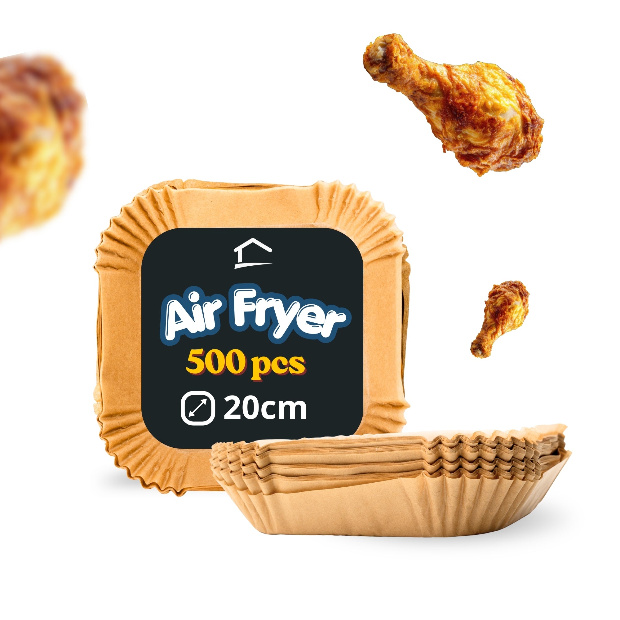 Papel de Air Fryer - 500uds tamaño a elegir. Pequeño o Grande