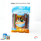 Kit para perros - Empapadores, sticks de proteina, shampoo y bolsas recoge escrementos