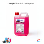 Kit Visibilidad Total- Lavaparabrisas, valleta, anticongelante y crema de pulido