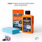 Kit Visibilidad Total- Lavaparabrisas, valleta, anticongelante y crema de pulido