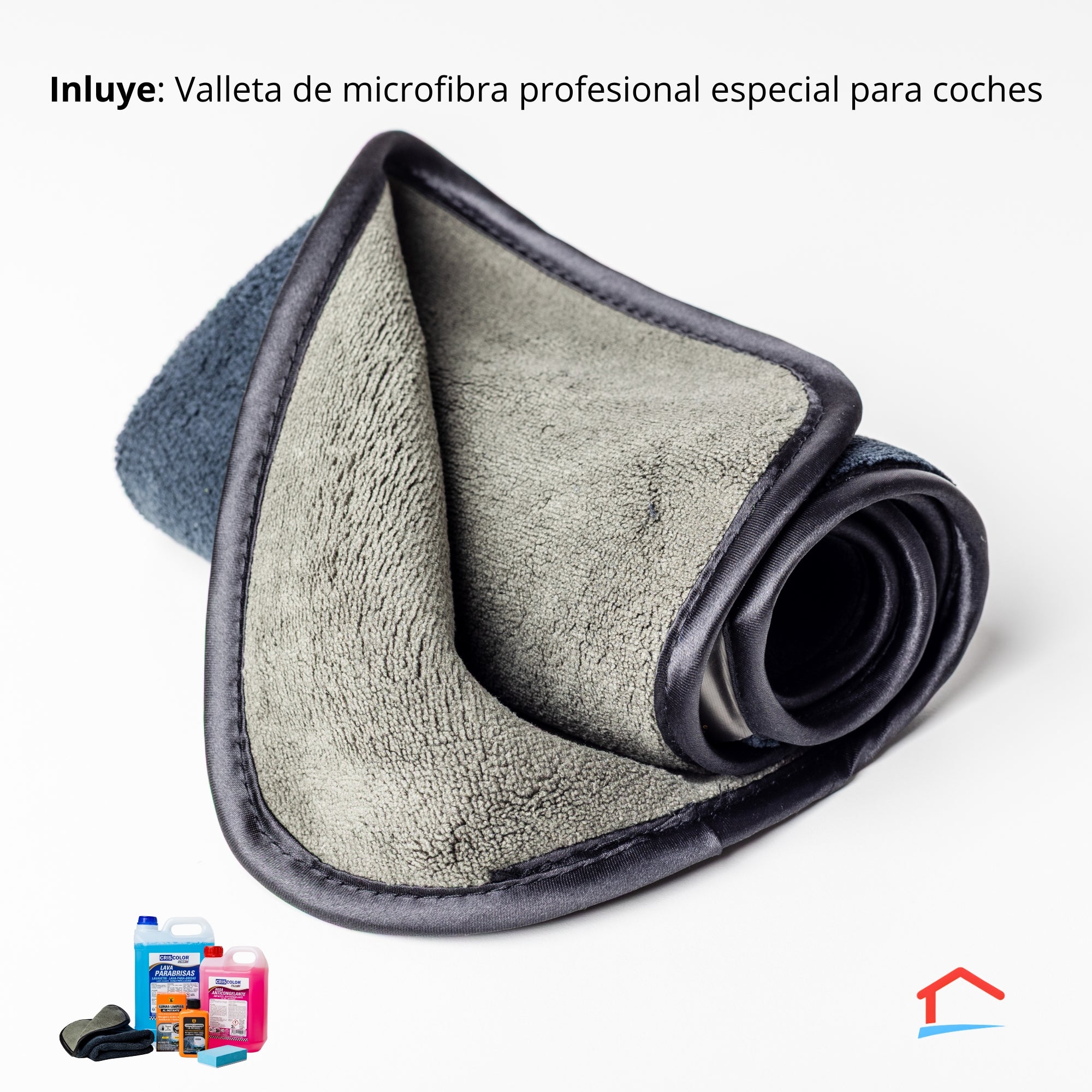 Kit Visibilidad Total- Lavaparabrisas, valleta, anticongelante y crema de pulido