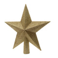 Estrella dorada para árbol de Navidad · 19 cm