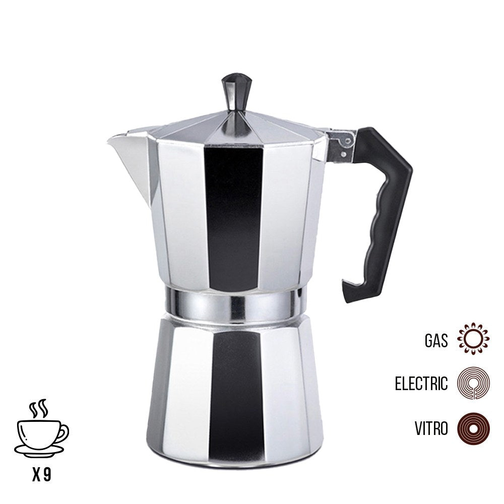 CAFETERA DE ALUMINIO 9 TAZAS