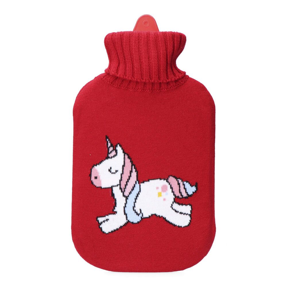 Bolsa de agua caliente 2L Unicornio Rojo