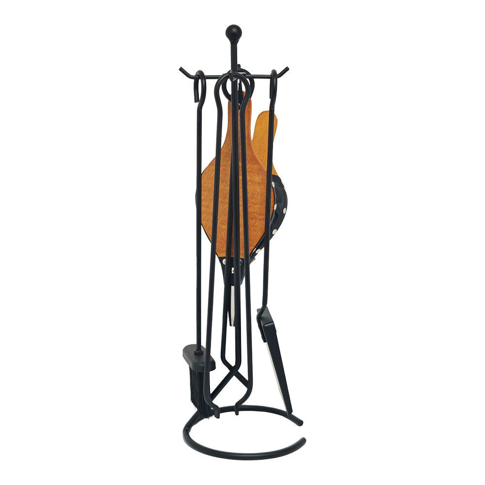 Juego chimenea negro 5 piezas