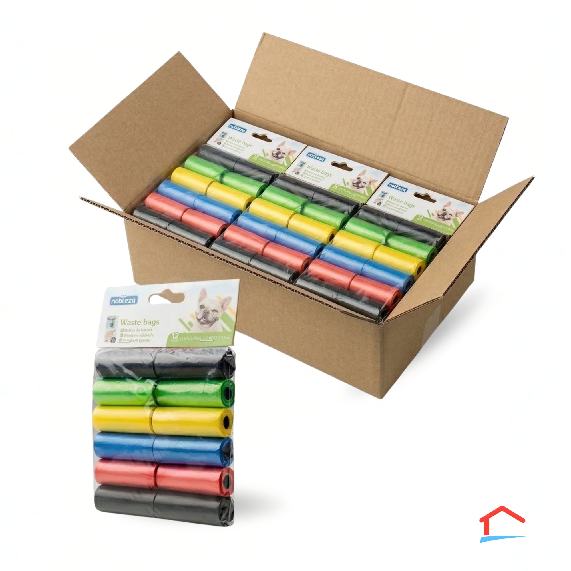 Big Pack - Bolsas recoge escrementos 120uds. 10 paquetes