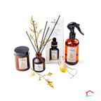 Kit Ritual de Aroma para el Hogar - Esencia hidrosoluble, ambientador para el coche, flor decorativa, vela aromática
