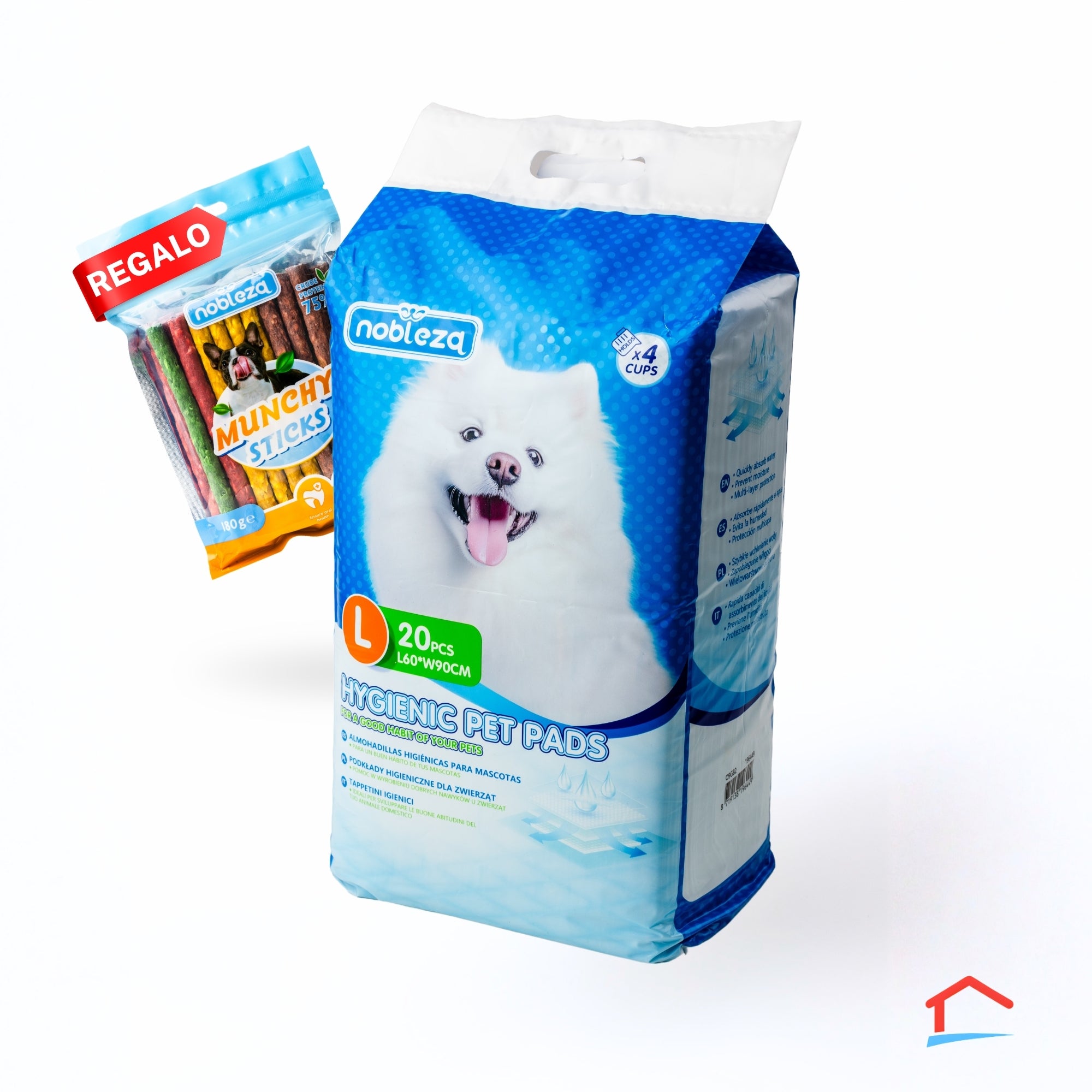 20 Empapadores talla L - Premios para perros de regalo