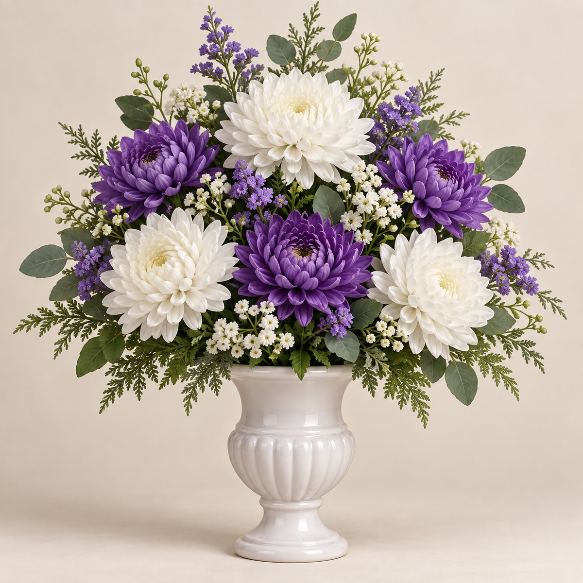 Ejemplo ilustrativo de búcaro de flores artificiales